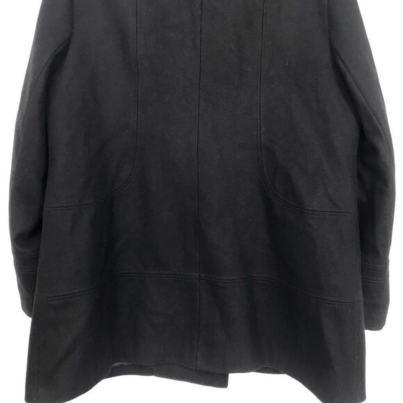 Apt 9 Black Recycled Wool Blend Sailor Button Pea Coat - Picture 11 of 16